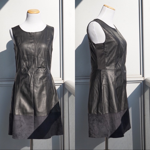 ๐ฎ Reitmans Faux Leather Black Dress (S) - Picture 3 of 9
